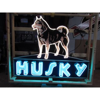 New Husky Porcelain Neon Sign 72 " W x 58" H